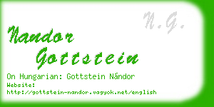 nandor gottstein business card